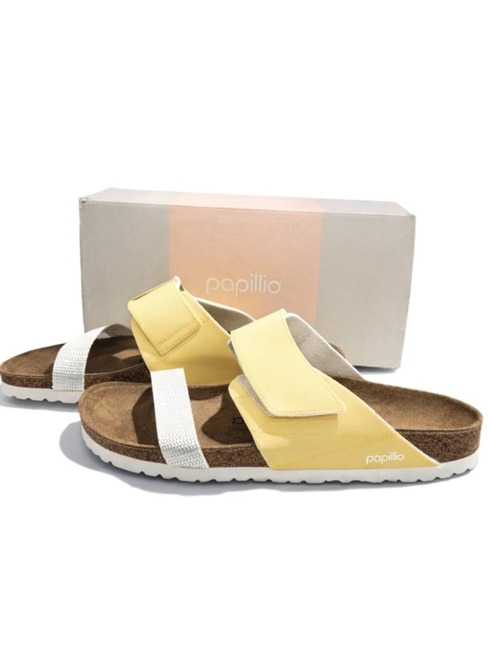 Birkenstock Supportive Clara Pap Pastel Yellow Sandals EU 43 Narrow Womens 12